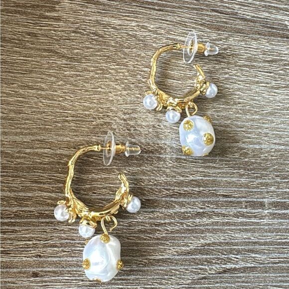 BohemianāpearlādropāearringsāA895 - Picture 2 of 3